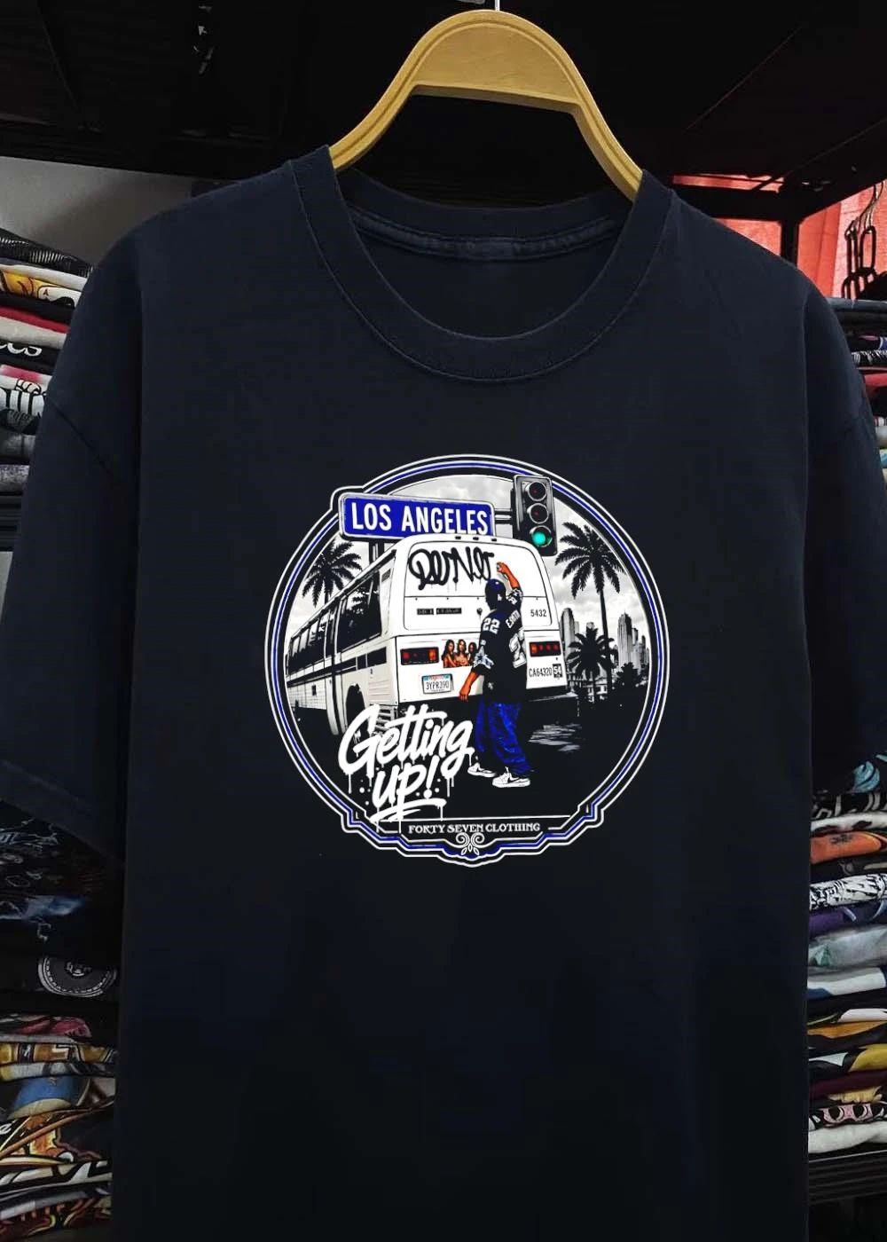 Forty Seven Clothing Graffiti Artist Spray Painting Los Angeles Getting Up shirt