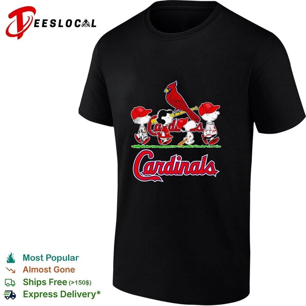 Peanuts Characters St Louis Cardinals T-shirt