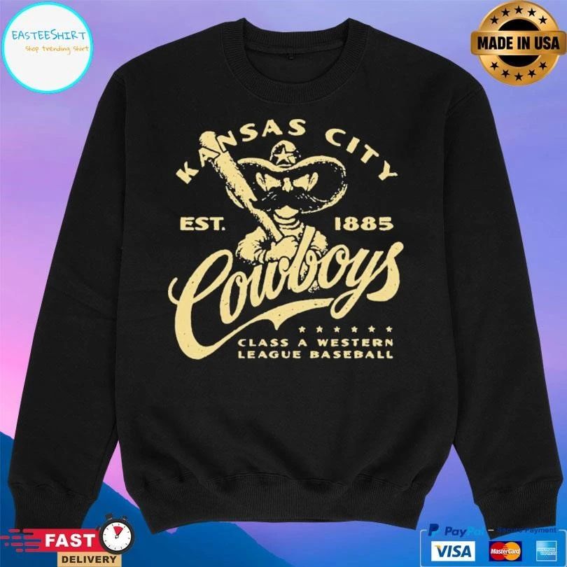 Kansas City Cowboys Est 1885 Class A Western League Baseball T-shirts