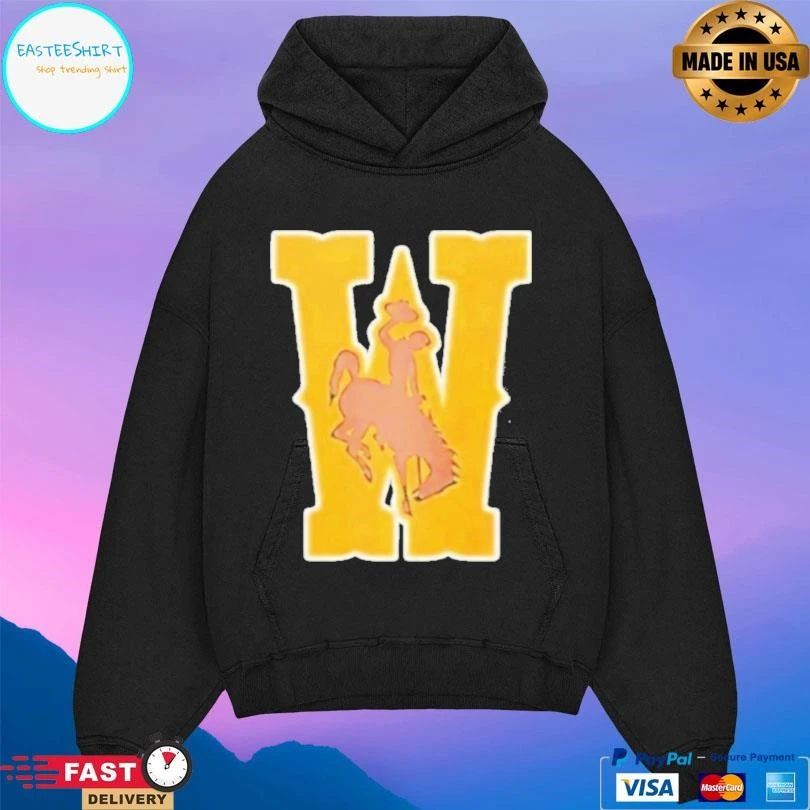 Wyoming Cowboys Wrestling Champion Brown Icon Logo T-shirts