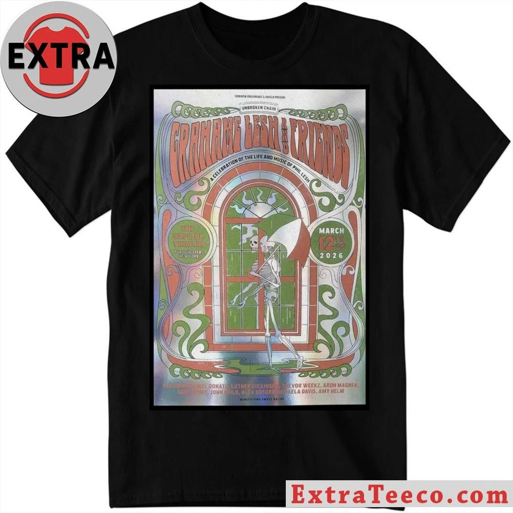 Mar 12 2026 Poster New York Grahame Lesh AND Friends T-Shirt