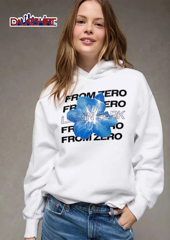 Linkin Park From Zero Bright Blue Flower Petals shirt