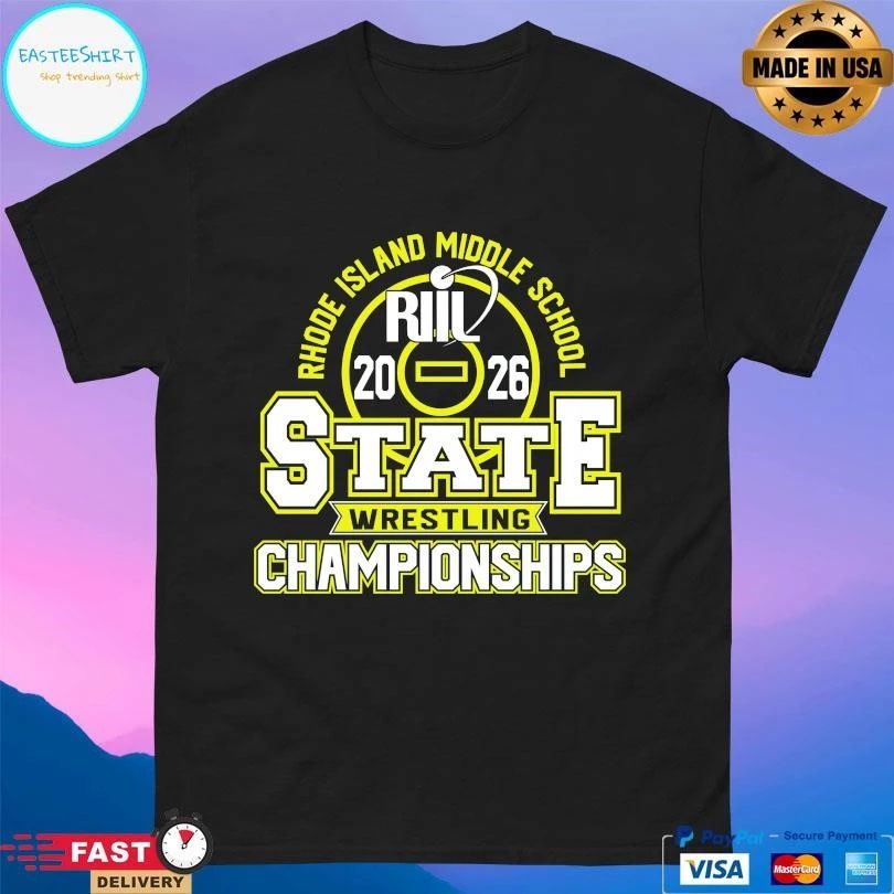 Riil Rhode Island Middle School Wrestling State Championships 2026 T-shirts