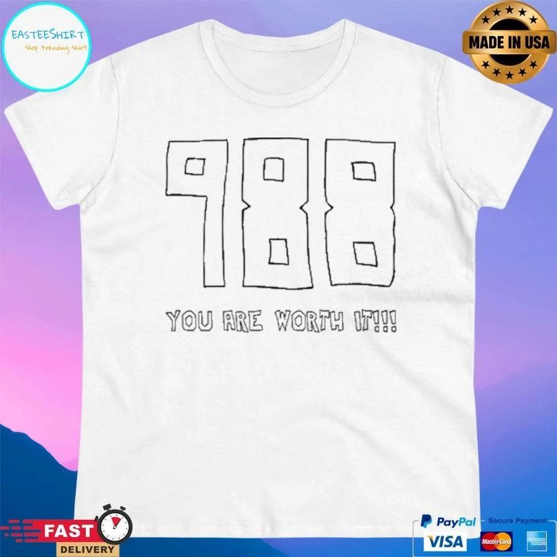 Mack Hollins 988 You Are Worth It T-shirts