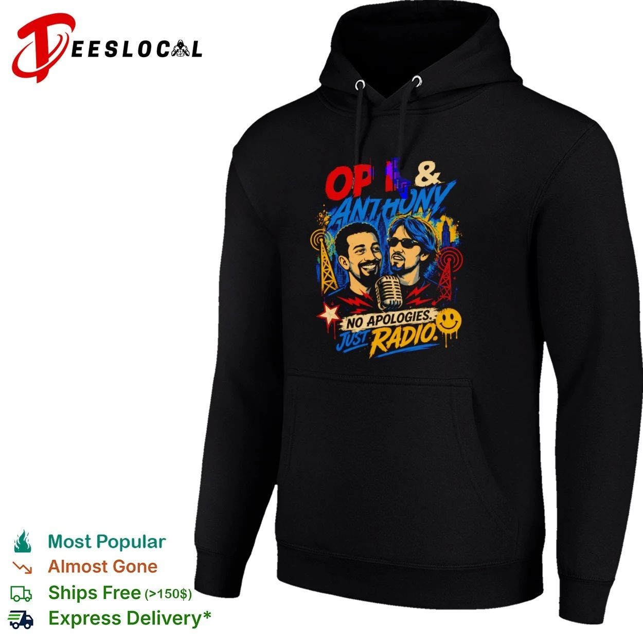 Opie and Anthony No Apologies Just Radio T-shirt