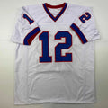 Jim Kelly Buffalo White Reprint Jersey