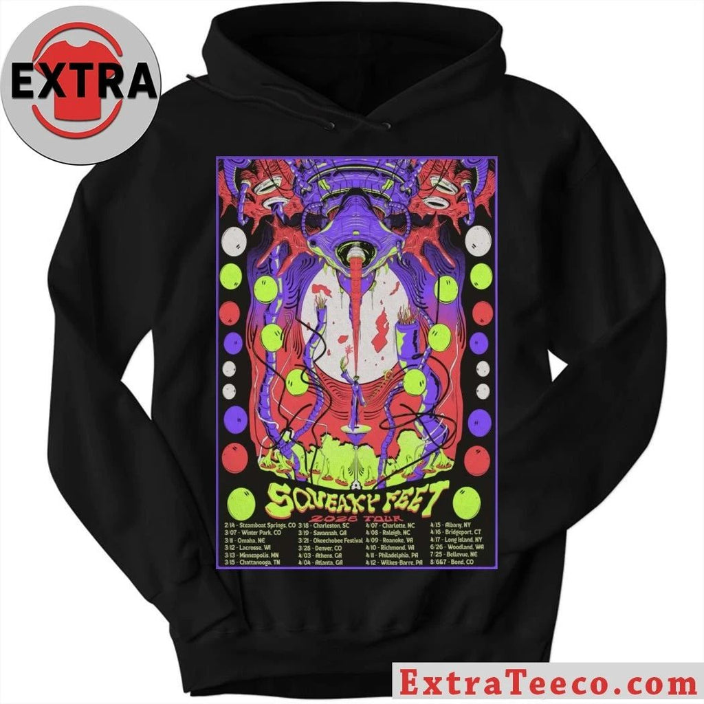 2026 Squeaky Feet Tour Print Shirt – Perfect Gift for Men & Women