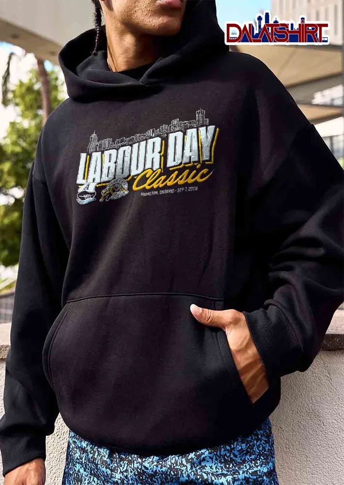 Hamilton Tiger Cats Toronto Argonauts Cfl Labour Day Classic Ontario Sep 7 2026 Skyline Team Logos Line Art shirt
