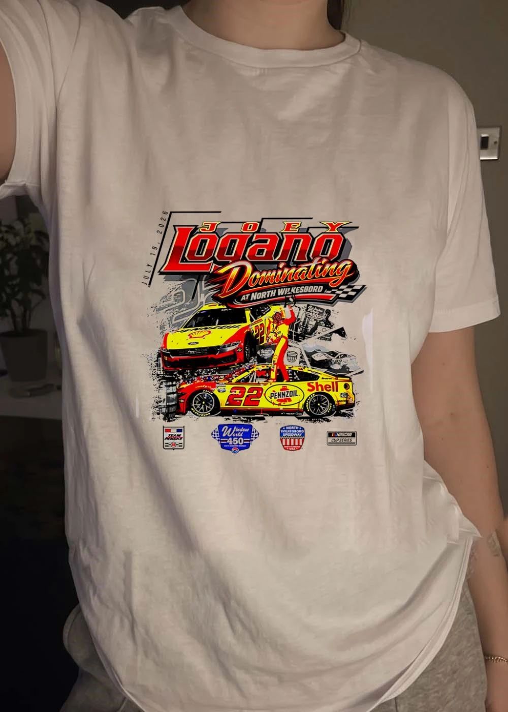 July 19 2026 Joey Logano Dominating at North Wilkesboro Window World 450 Shirt