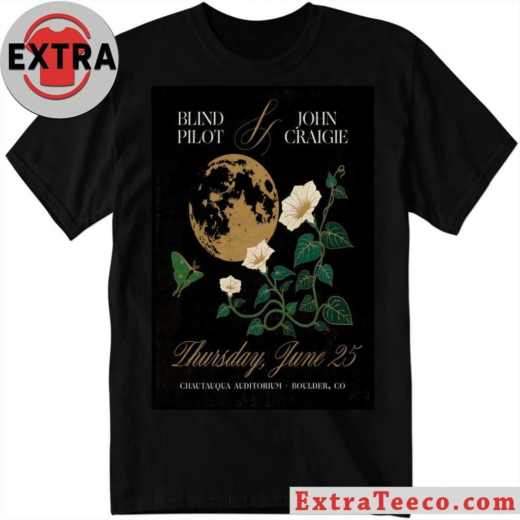 Original Blind Pilot And John Craigie Chautauqua Auditorium in Boulder CO Jun 25 2026 Poster Shirt