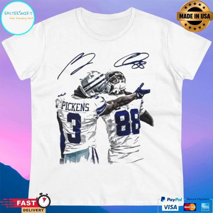 George Pickens X Ceedee Lamb Dallas Cowboys Signatures T-shirts