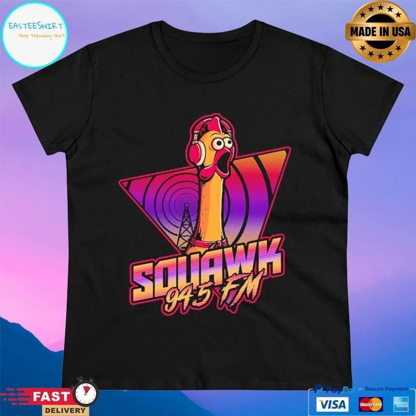 Squawk 945 Fm Chicken Vaporwave Radio T-shirts