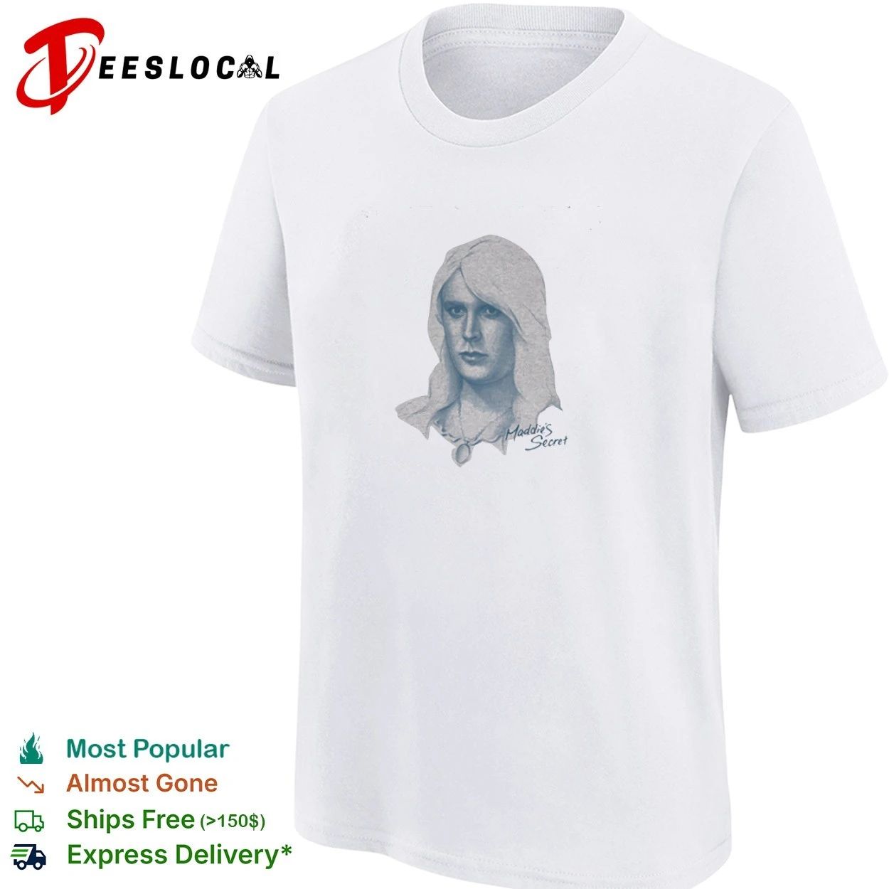Maddie’s Secret Maddie Portrait Sketch T-shirt