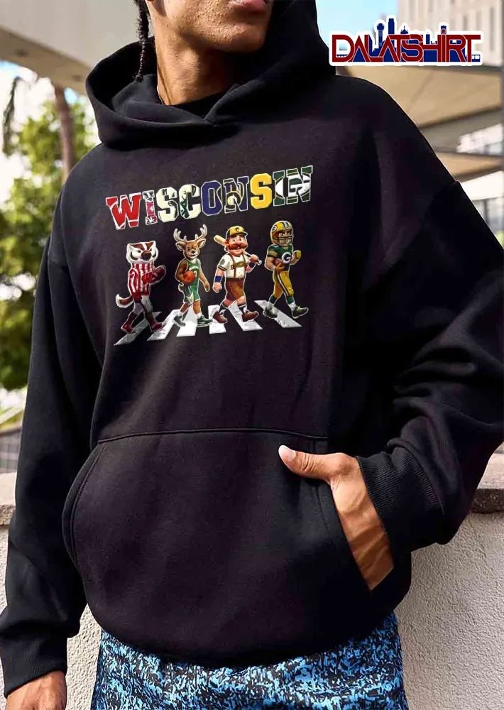 Wisconsin mascot football basketball baseball shirt