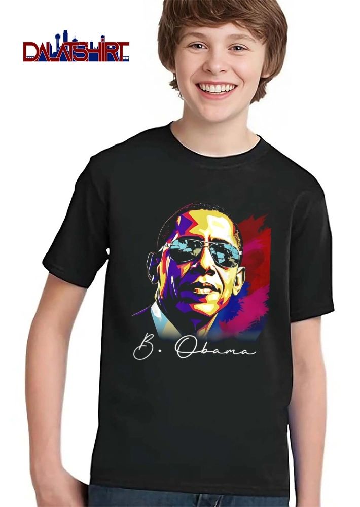 B Obama Colorful Neon Portrait Aviator Sunglasses Reflection shirt