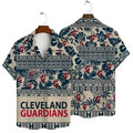 Cleveland Guardians Tribal Print Hawaiian Shirt