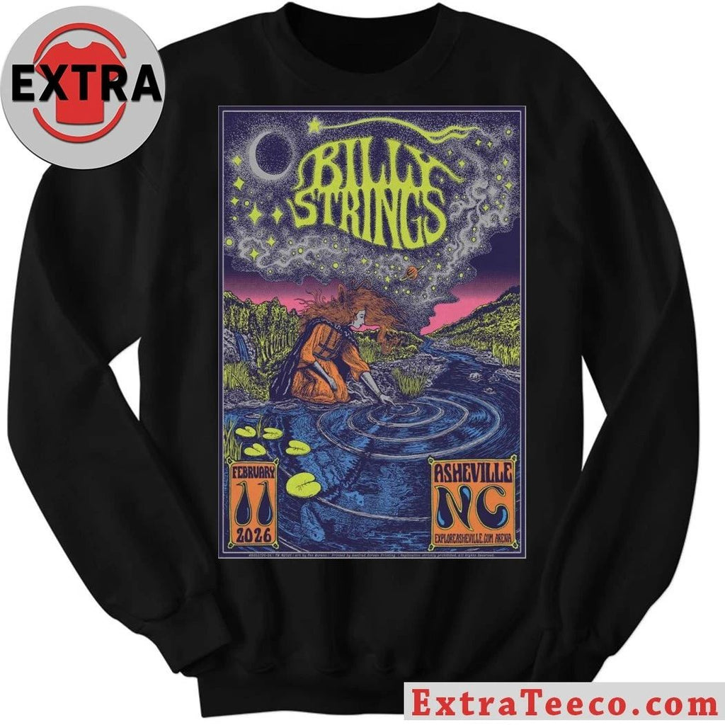 Billy Strings 02 11 2026 ExploreAsheville.com Arena Asheville, NC Poster T-Shirt