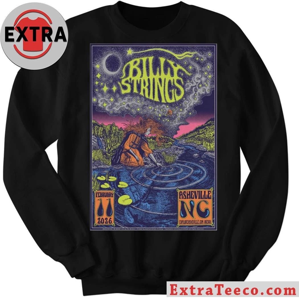 Billy Strings 02 11 2026 ExploreAsheville.com Arena Asheville, NC Poster T-Shirt