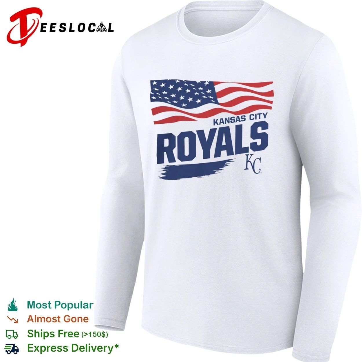 Kansas City Royals Waving Flag Kansas City Royals Starter T-shirt