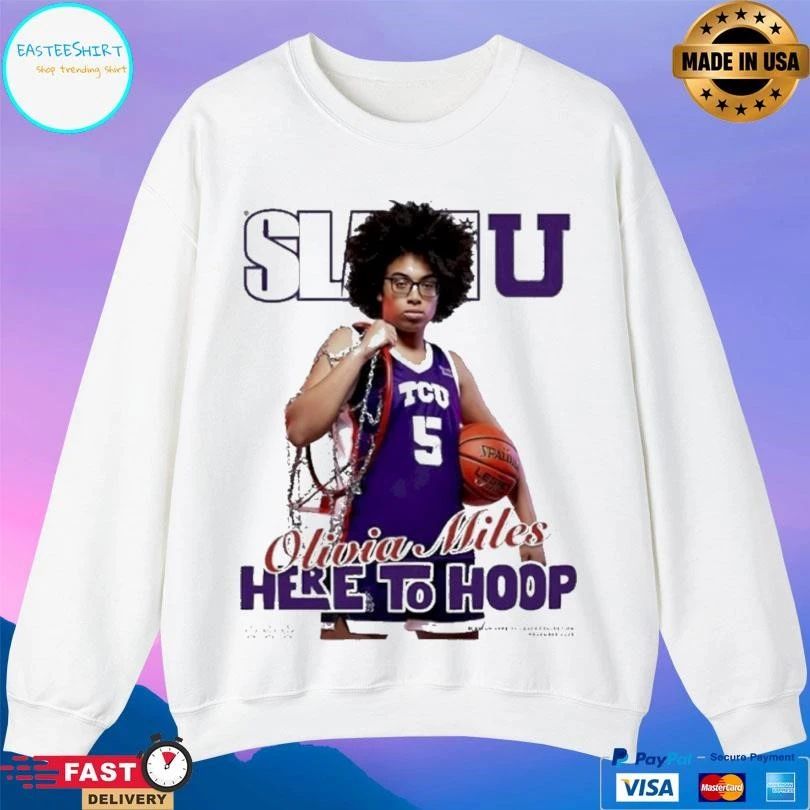 Slamu Olivia Miles Here To Hoop T-shirts