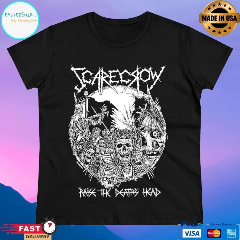 Scarecrow Raise The Death’s Head T-shirts