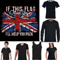 UNION JACK T-SHIRT Mens If This Flag Offends You Immigration Rugby Football Top