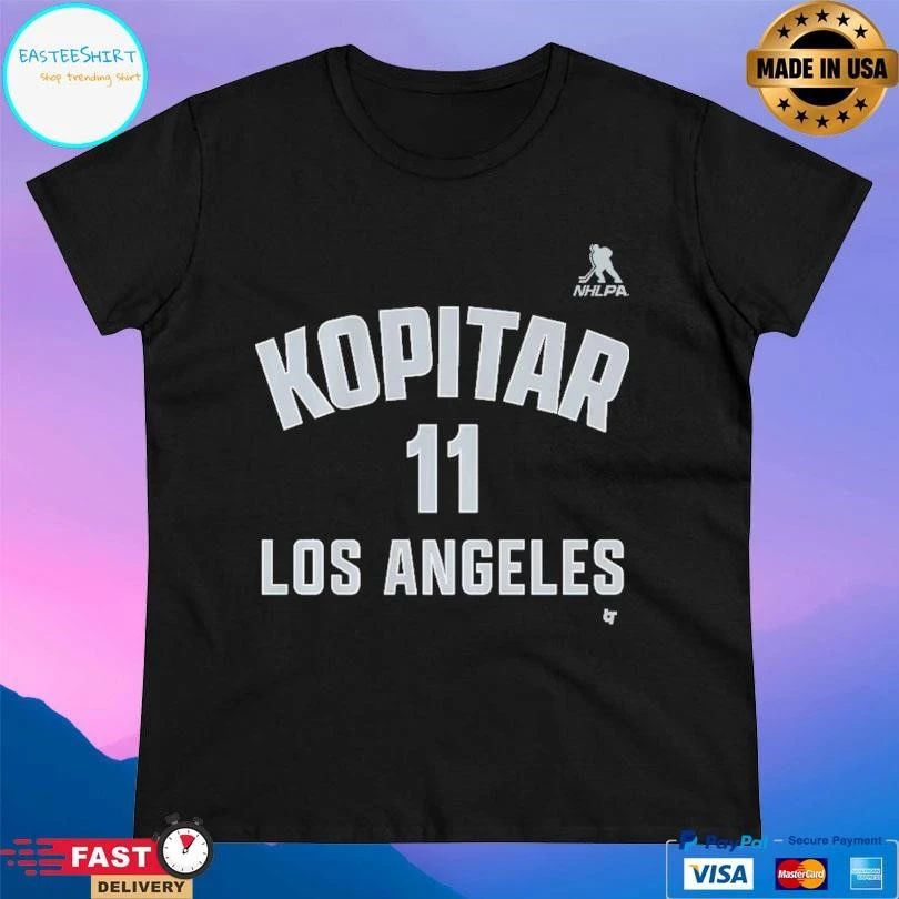 Anze Kopitar 11 Los Angeles Kings Name And Number T-shirts