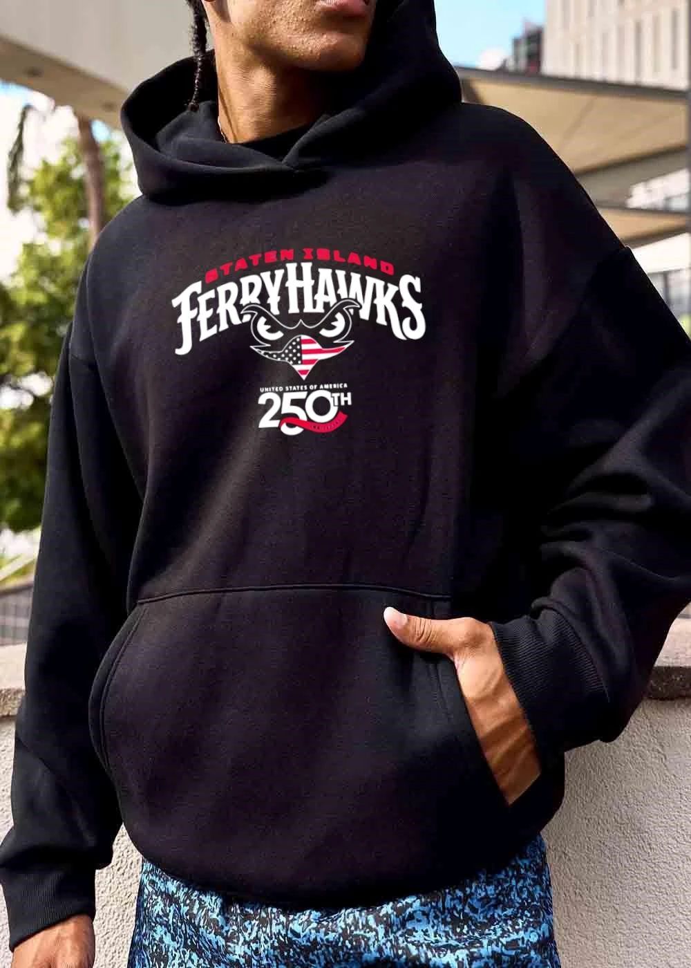 Staten Island Ferryhawks United States Of America 250th Anniversary Hawk Head American Flag Mask shirt