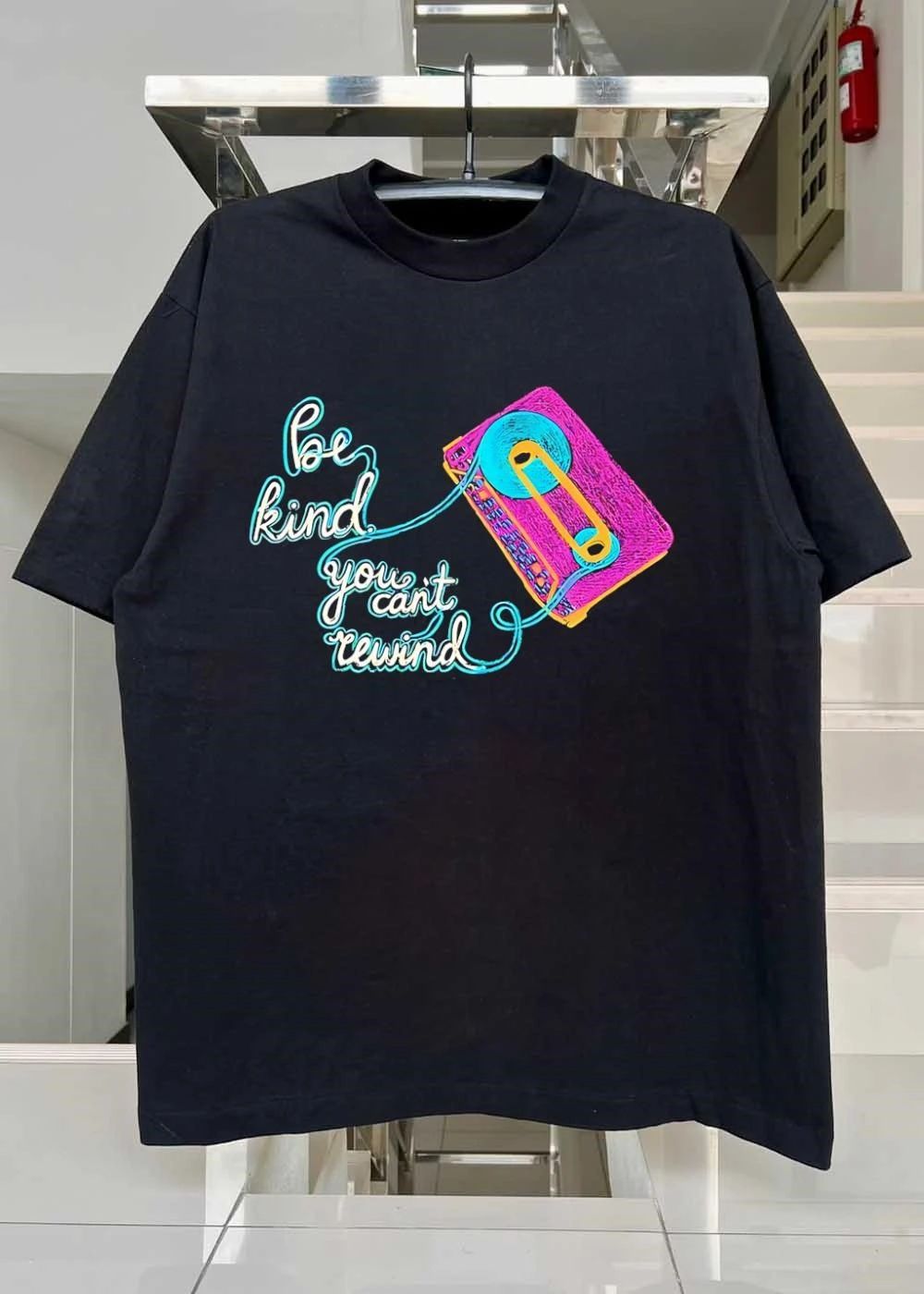Be Kind You Cant Rewind Vintage Cassette Tape T-Shirt