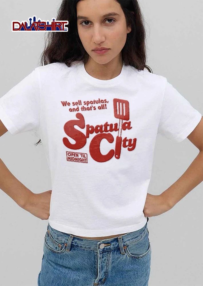 Spatula City We Sell Spatulas And Thats All Open Til Midnight Red Kitchen Utensil Icon shirt
