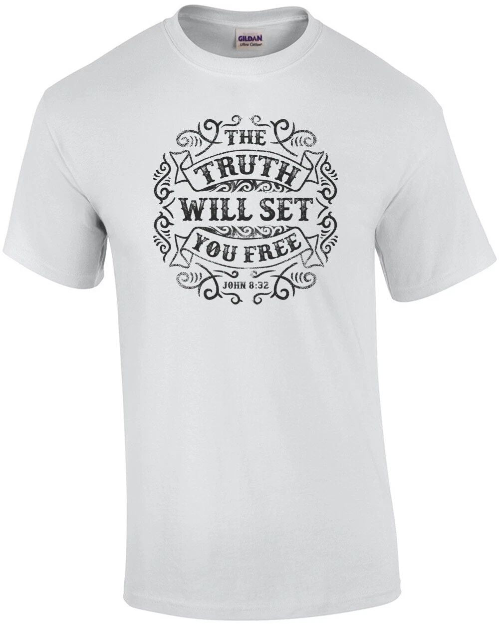 The Truth Will Set You Free John 8 32 Biblical T-Shirt