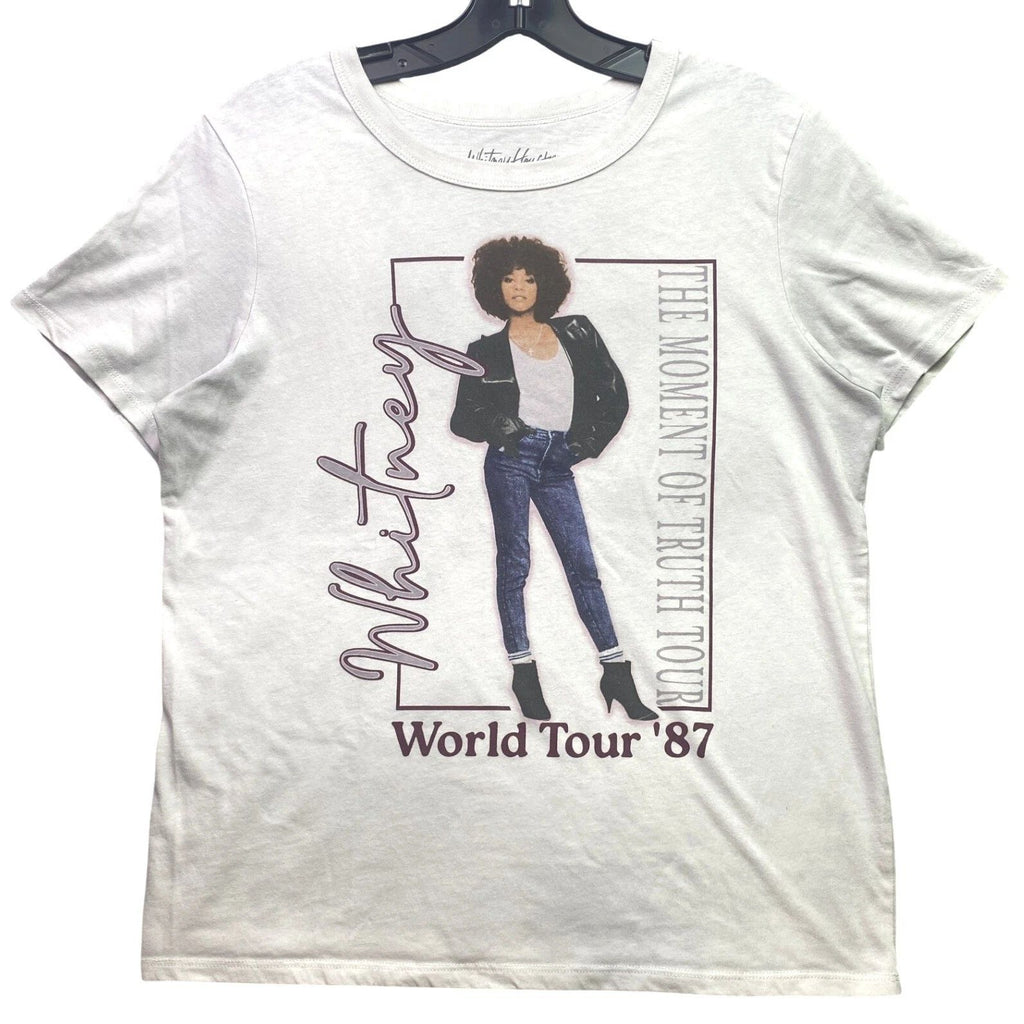 Whitney Houston Shirt Mens Medium AOP Grunge Pop Rock Streetwear Everyday