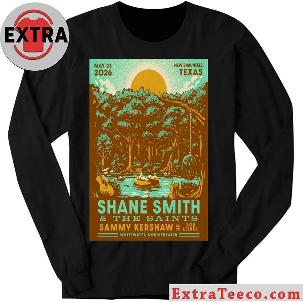 Shane Smith & The Saints May 23 2026 At Whitewater Amphitheater Show Poster Shirt