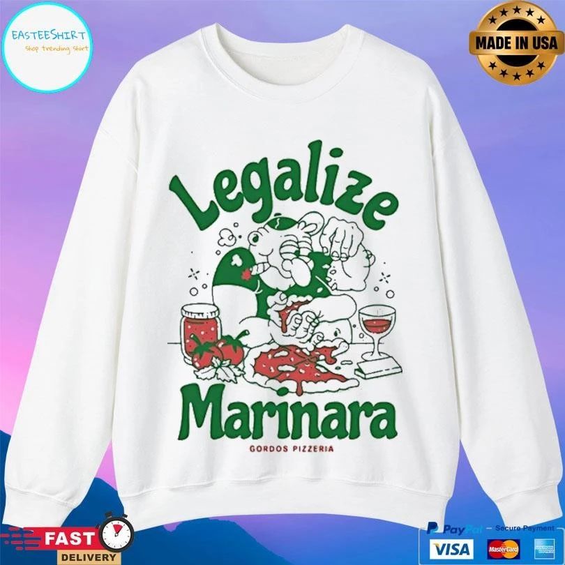 Legalize Marinara Gordos Pizzeria T-shirts