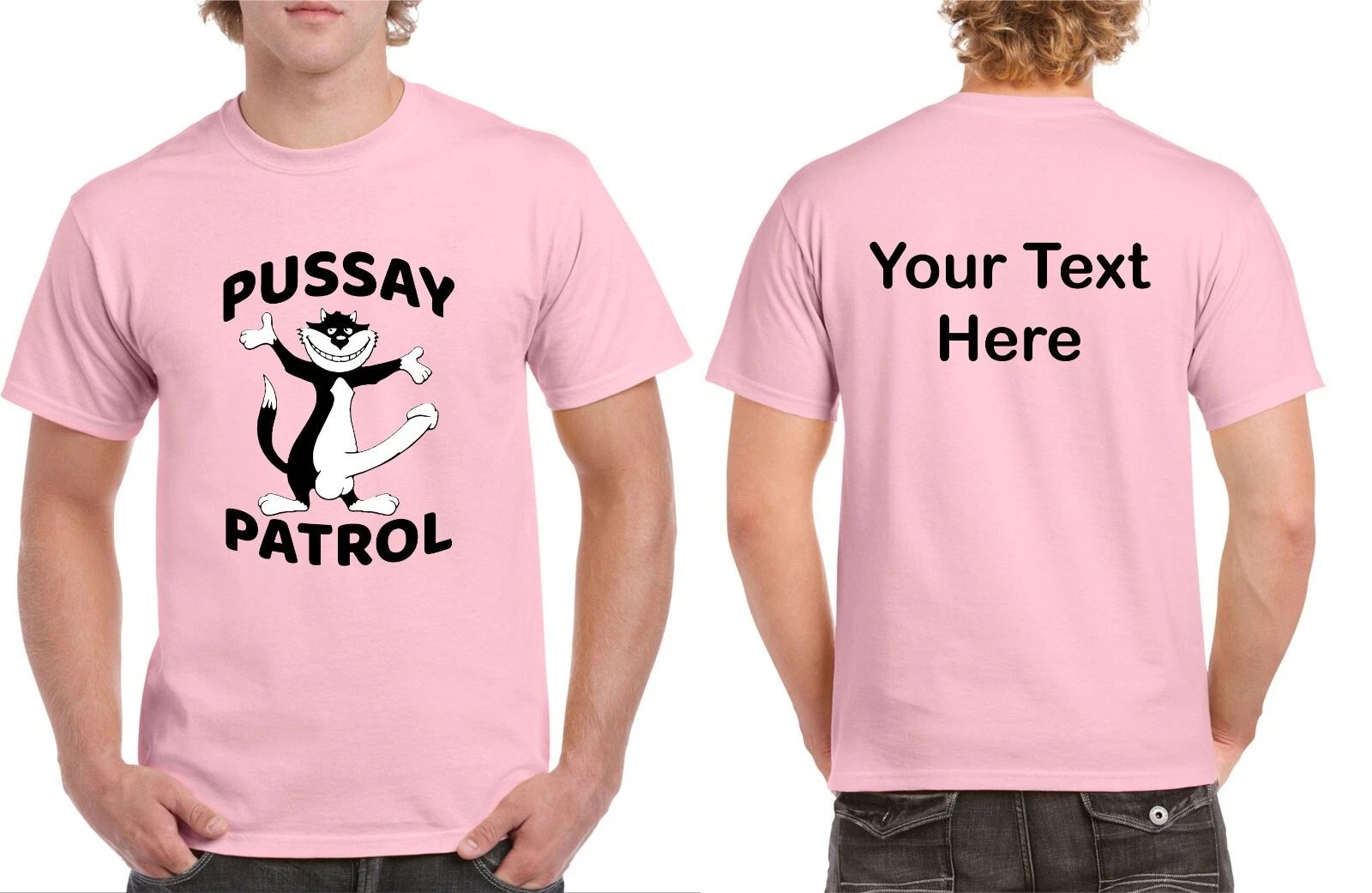 Personalised PUSSAY PATROL T-shirt STAG DO Holidays Summer Fancy Groom Party Top