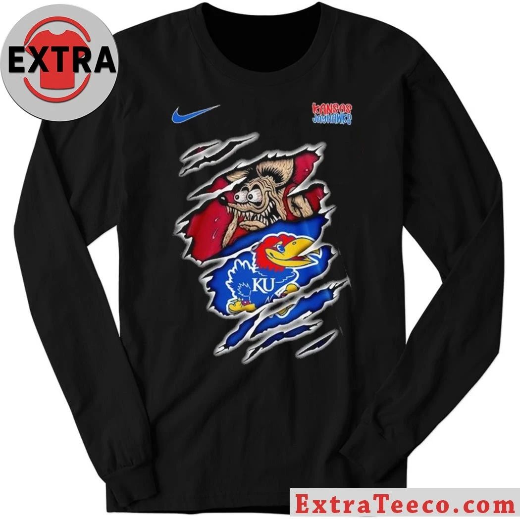 Kansas Jayhawks NCAA Varsity Savage Logo T-Shirt