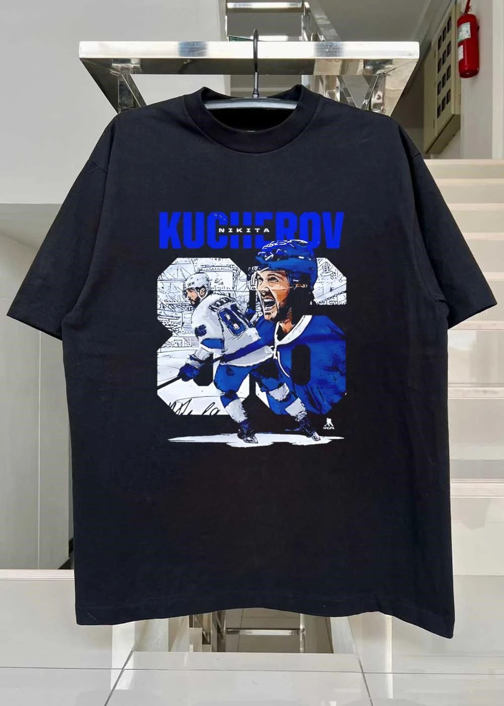 Nikita Kucherov Skating and Celebrating Tampa Bay Lightning T-Shirt