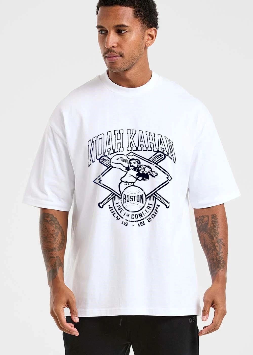 Boston Live In Concert July 18 19 Noah Kahan 2024 Distressed Baseball Player Guitar Crossed Bats shirt