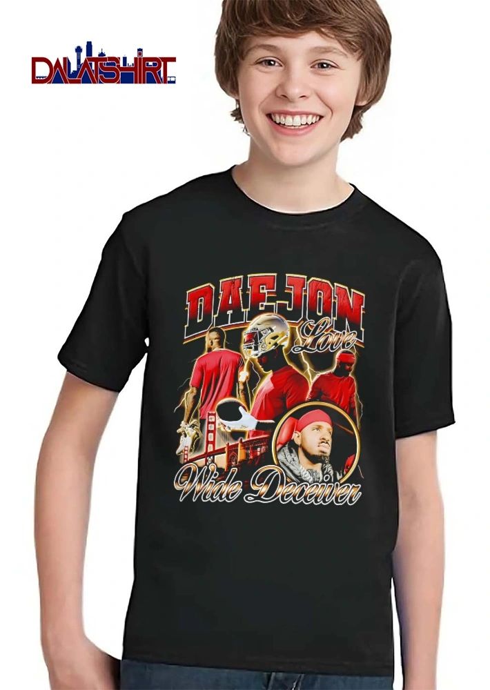 Wide Deceiver Daejon Love Golden Gate Bridge Football Helmet Lightning Bootleg shirt
