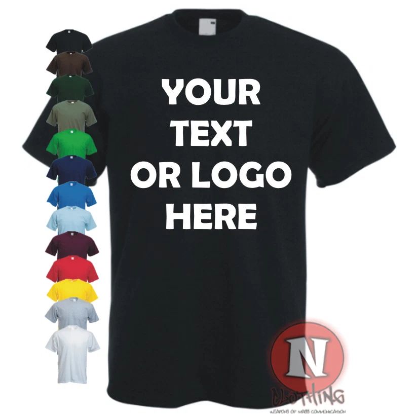 personalised T-shirt YOUR TEXT HERE - custom customised club birthday team