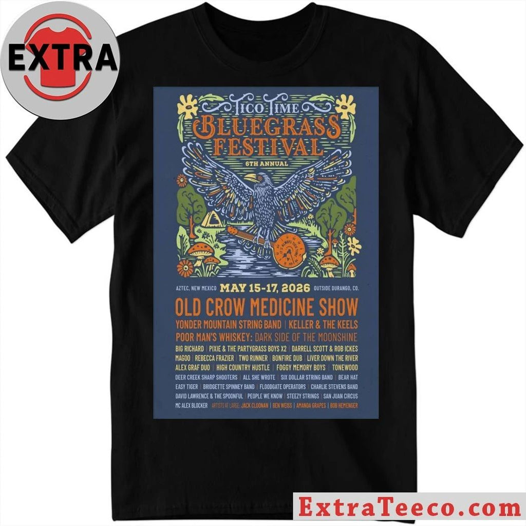 The 6th Annual Bluegrass Festival Aztec NM On May 15–17 2026 Poster Shirt