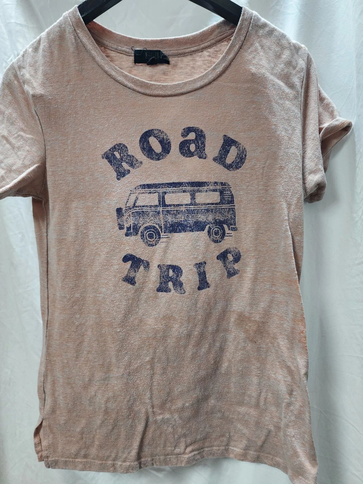 Modern Canvas Adult Road Trip Logo Statement T-Shirt, Brown, M