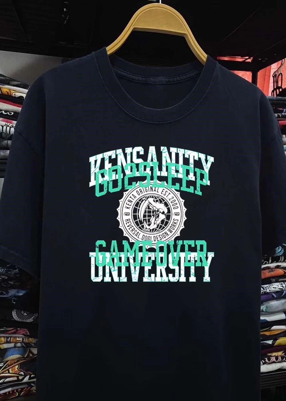 Kenta Original Est 2000 Reversal Dogi Design Works Kensanity Go2Sleep Gameover University T-Shirt