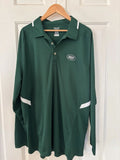 New York Jets Reebok Long Sleeve Polo Shirt Men’s XL - Trendy Athletic Style