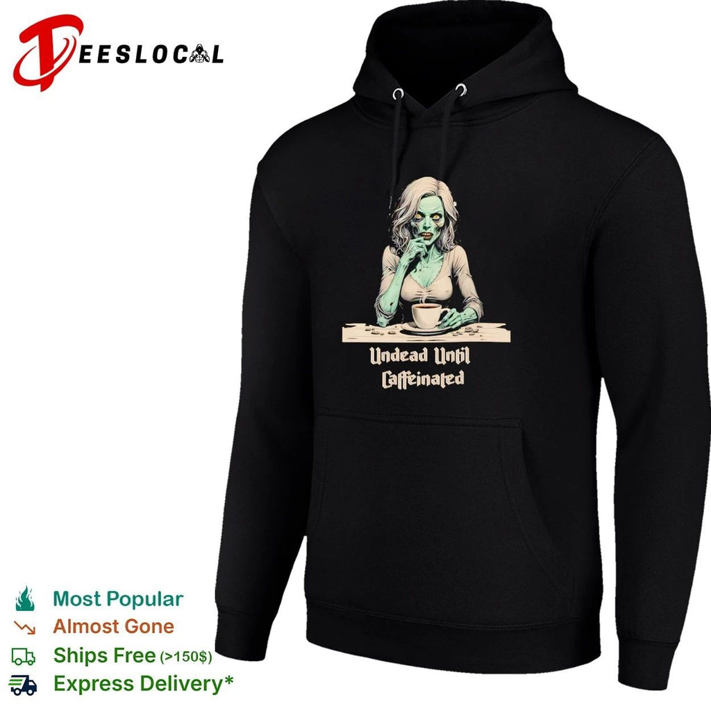 Undead Until Caffeinated Zombie Coffee Lover T-shirt