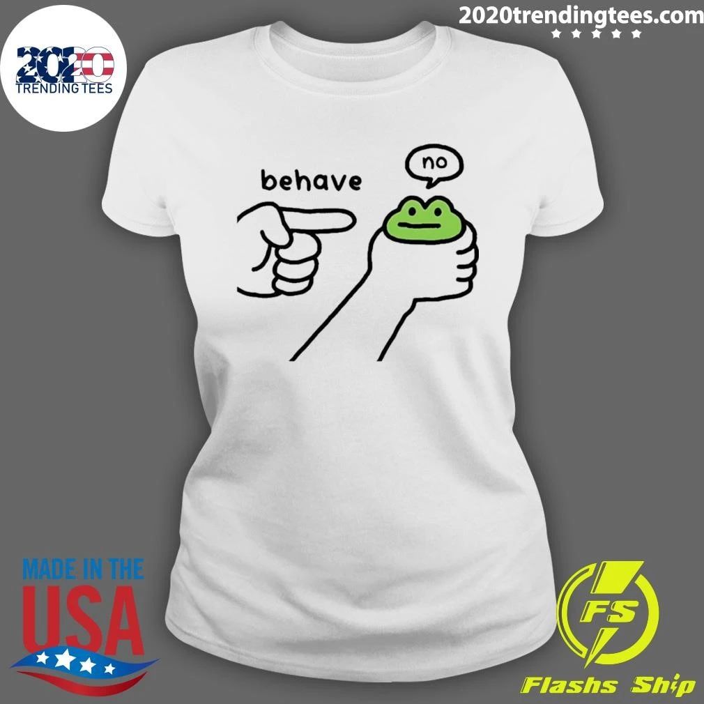 Dishonest Frog Behave No Meme Shirt