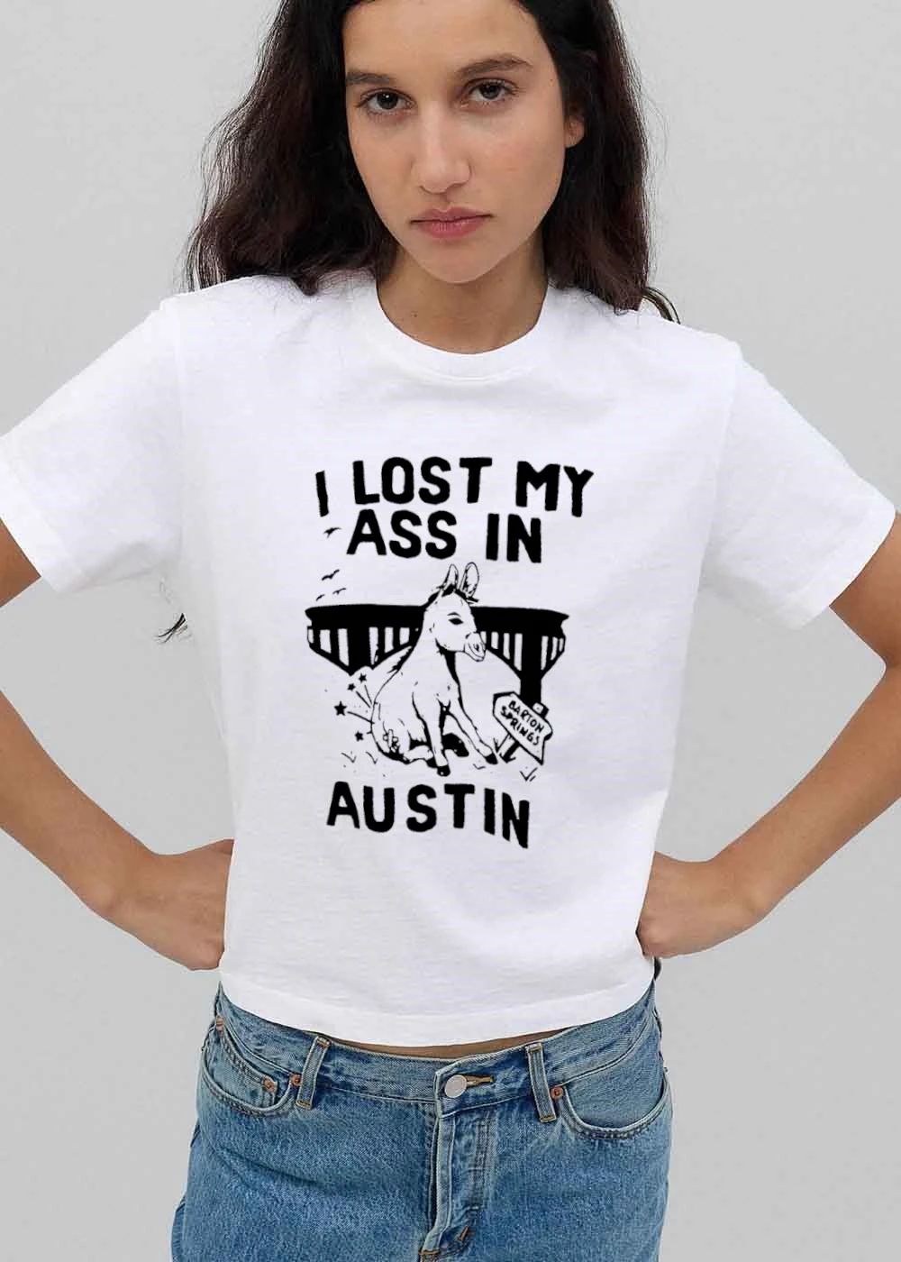 Funny I Lost My Ass In Austin Barton Springs Injured Donkey Bridge shirt