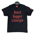 Black Bagger Lifestyle Shirt Mens L Motorcyclecore Chopper Streetwear Graphic