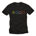 Mens T-Shirt Black Vintage Nerd Theme IT Gift Computer Freak mAn Gamer