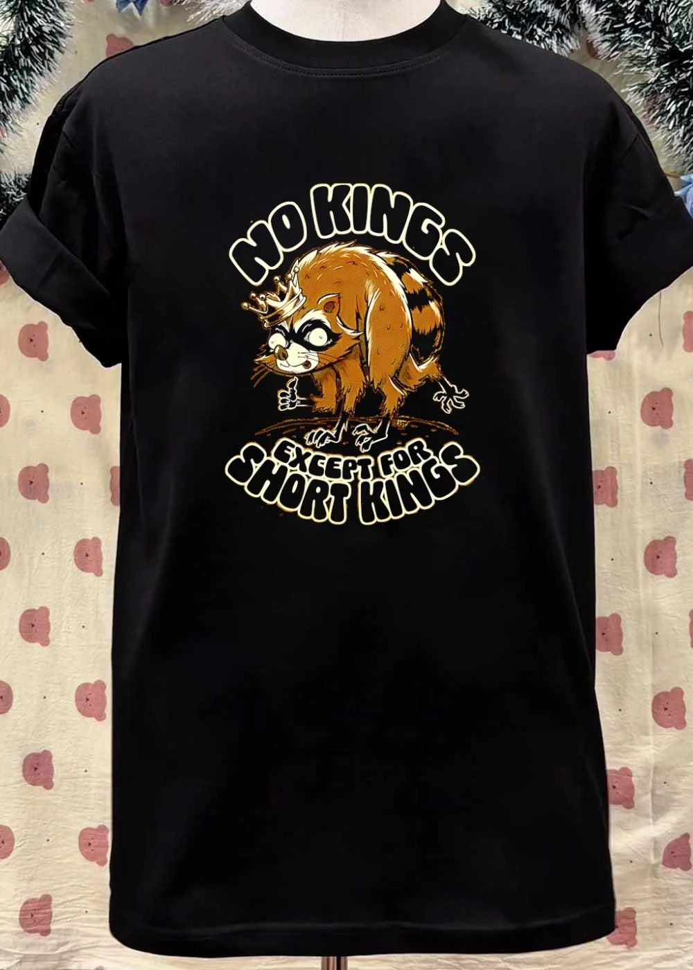 Trash Panda Giving a Thumbs Up No Kings Except for Short Kings shirt